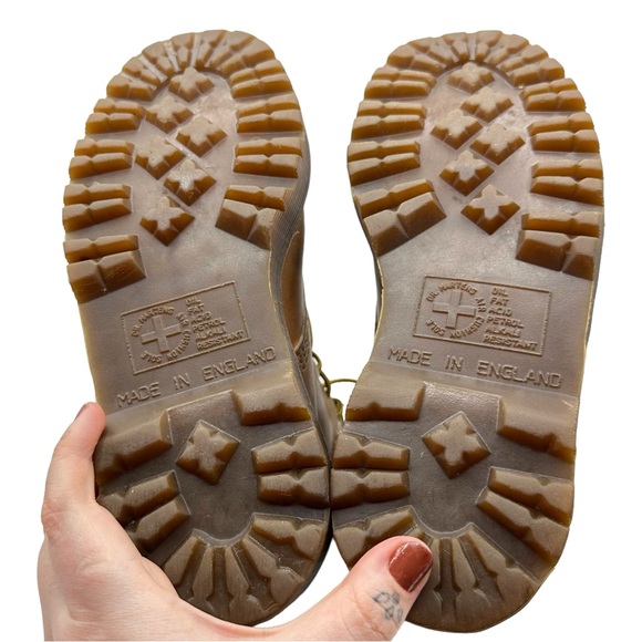 Dr. Marten RARE 939 Ben Boot Made In England Leather Lace Up Hiking Boots Brown - Picture 9 of 13